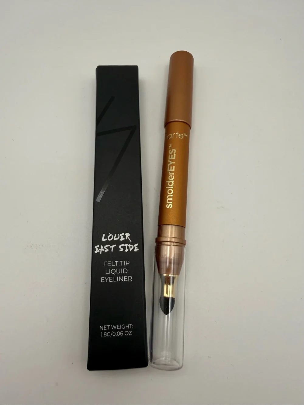 Eye Makeup Bundle: LES Beauty Liquid Eyeliner + Tarte smolderEYES Shadow Liner